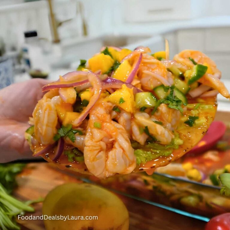 aguachile rojo with mango